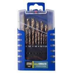 BROCA STEIN COBALTO 1 A 10 MM. 19 PCS.