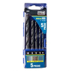 BROCA STEIN HSS 4 A 10 MM. 5 PC.
