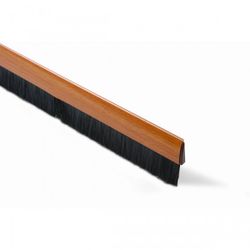 BURLETE CEPILLO CURVADO.100 CM. PELO 25MM.ADHES. / MADERA CLARA
