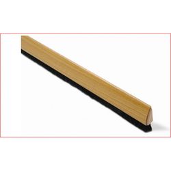 BURLETE CURVADO. 82 CM. PELO 13 MM ADHESIVO / MADERA PINO. BLISTER 1 TIRA