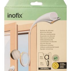 BURLETE SILICONA 6M TRANSPARENTE INOFIX