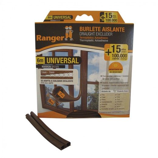 BURLETE UNIVERSAL 9 MM X 6 M. MARRON