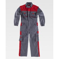 BUZO REF.B1010 GRIS+ROJO T-12