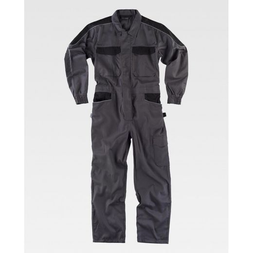 BUZO REF.WF1042 GRIS OSCURO+NEGRO T-M