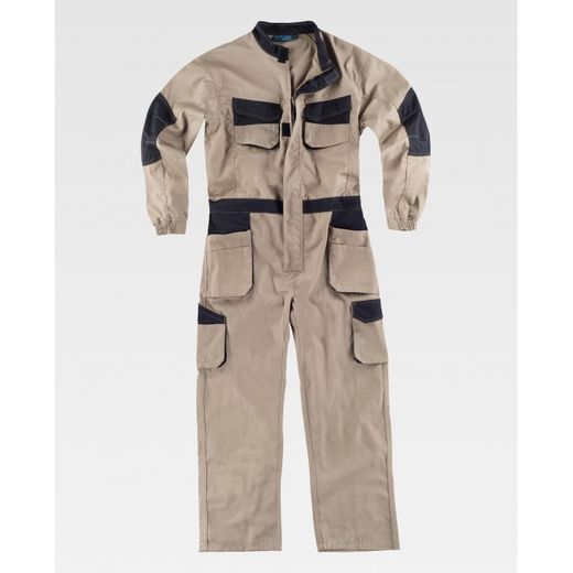 BUZO REF.WF2620 BEIGE+NEGRO T-L