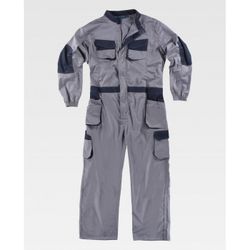 BUZO REF.WF2620 GRIS+MARINO T-L