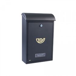 BUZON 2-400X250X100 ACERO NEGRO (S)