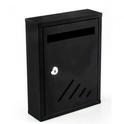 BUZON METALICO INTERIOR 27X20 NEGRO
