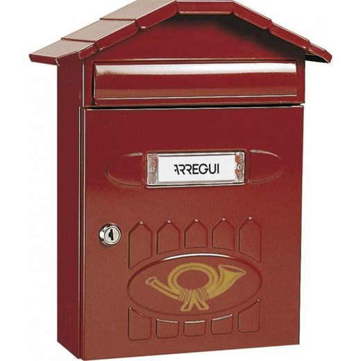 BUZON VILLA ACERO ROJO INGLES