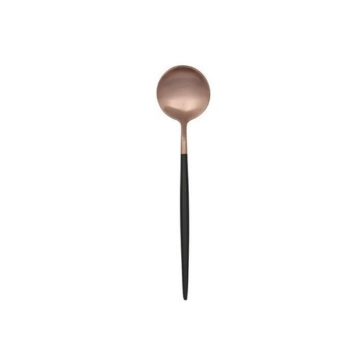 C12 CUCHARA MESA BICOLOR NEGRO-COBRE GIO