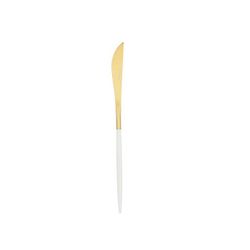 C12 CUCHILLO MESA BICOLOR ORO-BLANCO GIO