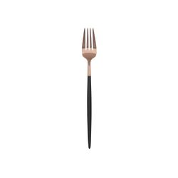 C12 TENEDOR MESA BICOLOR NEGRO-COBRE GIO