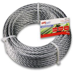 CABLE ACERO SIRGA 6X7+1 - 4MM ACERO GALVANIZADO