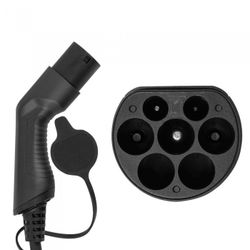 CABLE DE CARGA PARA COCHE ELECTRICO, 32 A, TIPO 1 A TIPO 2