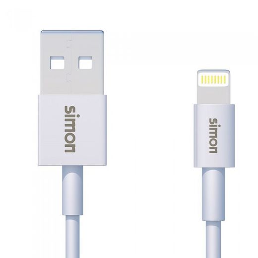 CABLE LIGHTNING - USB A BLANCO 1M