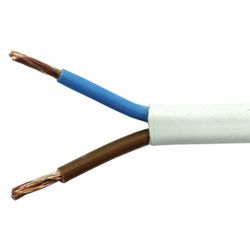 CABLE MANGUERA PLANA BLANCA 2X0,75