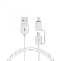 CABLE ONLEX CARGADOR IPHONE+ ANDROID 2A.