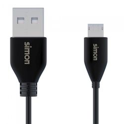 CABLE USB 2.0 A - MICRO NEGRO 1M