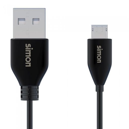 CABLE USB 2.0 A - MICRO NEGRO 1M