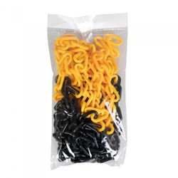 CADENA DE PLASTICO AMARILLA / NEGRA - 5M