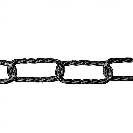 *CADENA TORCIDA NEGR.4X37MM (MTS)