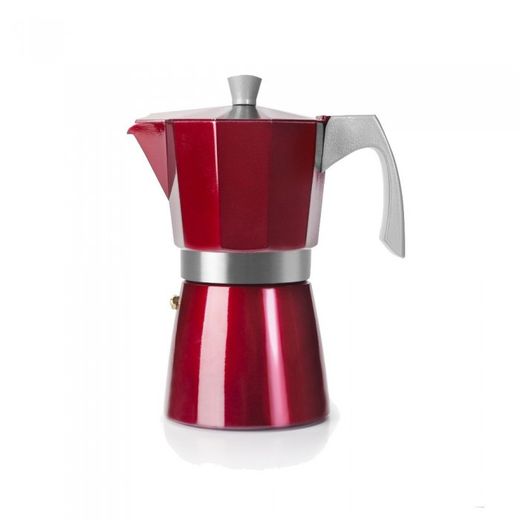CAFETERA EXPRESS EVVA RED 3 TAZAS