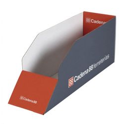 CAJA CARTON EXPOS.GRANEL 110X398MM. (UNIDAD)