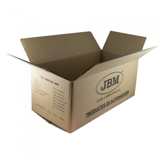 CAJA CARTON JBM 57X30X25CM (KITS DE EMERGENCIA)