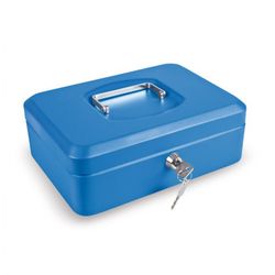 CAJA CAUDAL. C/BAN. AZUL..25X18XH9 CM.