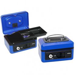 CAJA CAUDALES APERTURA AUTOMATICA AZUL
