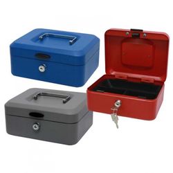 CAJA CAUDALES CON BANDEJA Y CIERRE MEDIANA