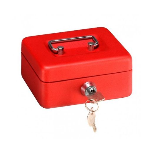 CAJA CAUDALES ELEGANT ROJO 300X240X90 CON BANDEJA