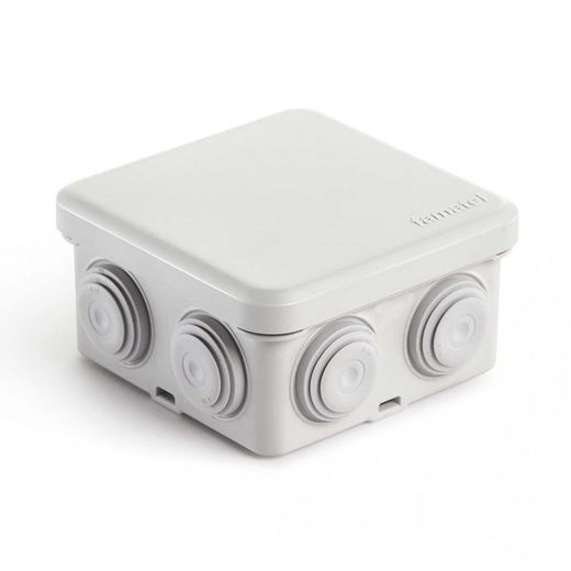 CAJA ESTANCA CON CONOS 80X80X45 A PRESION