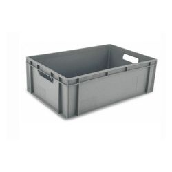 CAJA EURO NORMA 600x400x295/280MM GRIS NUEVO ASAS PASANTES