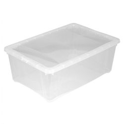 CAJA MULTIUSOS 10L 38X27XH.14CM TRANSP.
