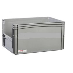 CAJA PLASTICA CERRADA 600X400X320/317MM GRIS NUEVO ASAS