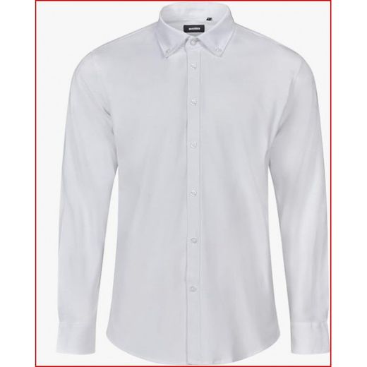 CAMISA OXFORD ML HOMBRE BLANCO T-2XL