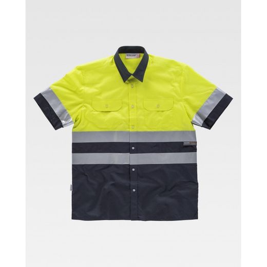 CAMISA REF.C3811 MARINO+AMARILLO A.V. T-44