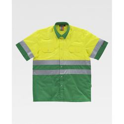 CAMISA REF.C3812 VERDE+AMARILLO A.V. T-38