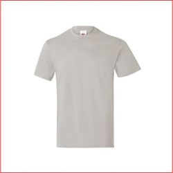 CAMISETA 100% ALGODON GRIS PERLA T-L