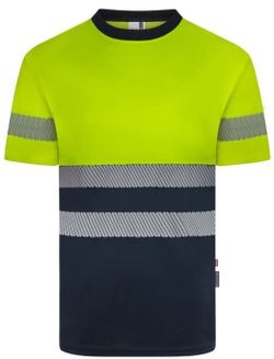 CAMISETA GRS BICOLOR MC RS AZUL NAVY/AMARILLO FLÚOR T-4XL