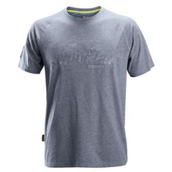 *CAMISETA LOGO AZUL MELANGE T-XXXL