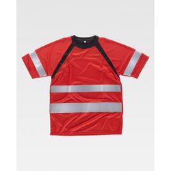 CAMISETA REF.C2940 ROJO+NEGRO T-M