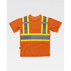 CAMISETA REF.C3645 NARANJA AV+AMARILLO AV T-S