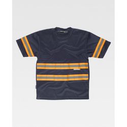 CAMISETA REF.C3936 MARINO+NARANJA A.V. T-3XL
