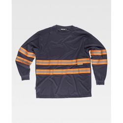 CAMISETA REF.C3937 MARINO+NARANJA A.V. T-M