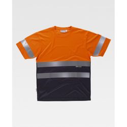 CAMISETA REF.C3941 NARANJA A.V.+MARINO T-M