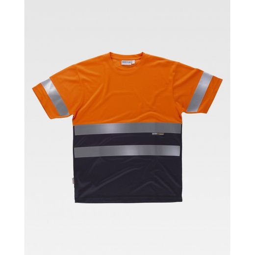 CAMISETA REF.C3941 NARANJA A.V.+MARINO T-M