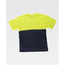 CAMISETA REF.C6020 MARINO+AMARILLO A.V. T-3XL