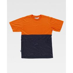 CAMISETA REF.C6020 MARINO+NARANJA A.V. T-M